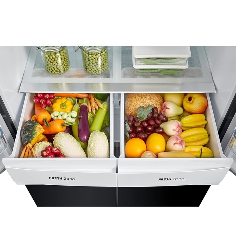 Shop Midea 632L Capacity, Four Door Refrigerator, Jazz Black MDRM632FG28 in Kuwait Kokonano